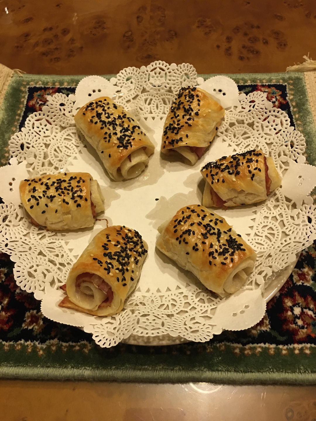 手抓饼培根卷
