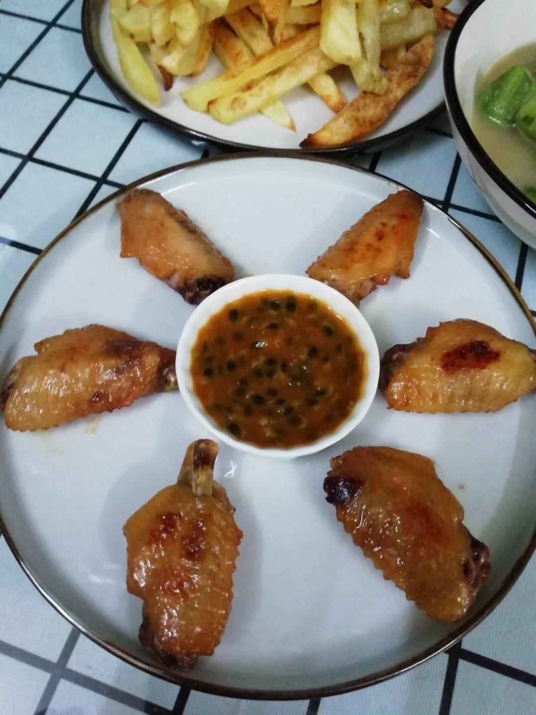 百香果烤鸡翅