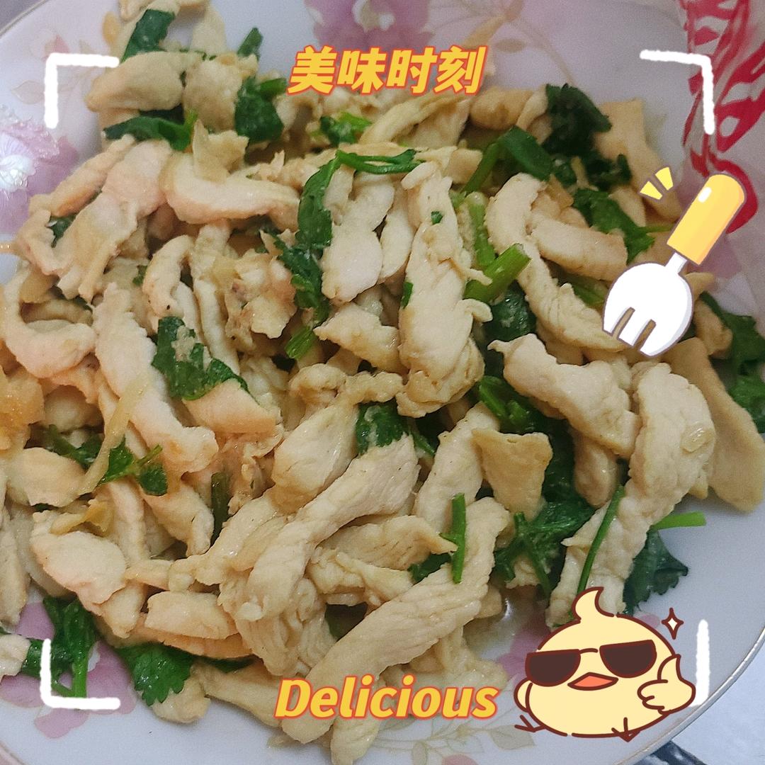 芫爆鸡丝—香菜爱好者