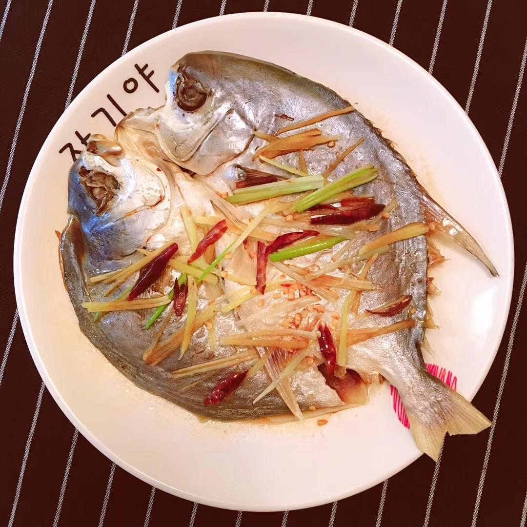 清蒸金鲳鱼干的做法