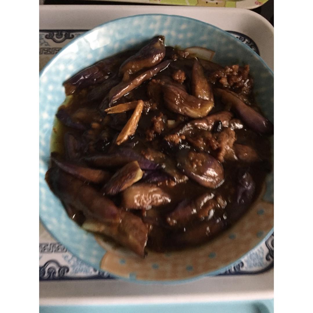 红烧肉沫茄子