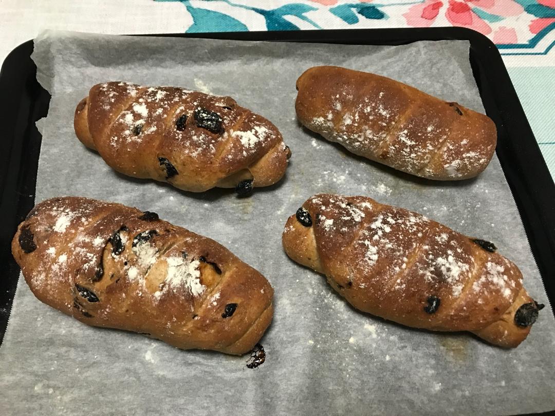 全麦葡萄干面包（君之配方）