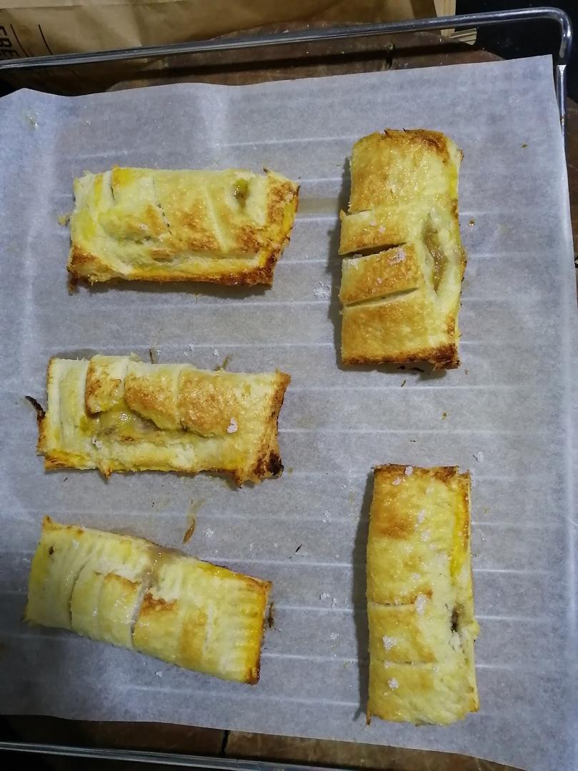 快手香酥可口香蕉派