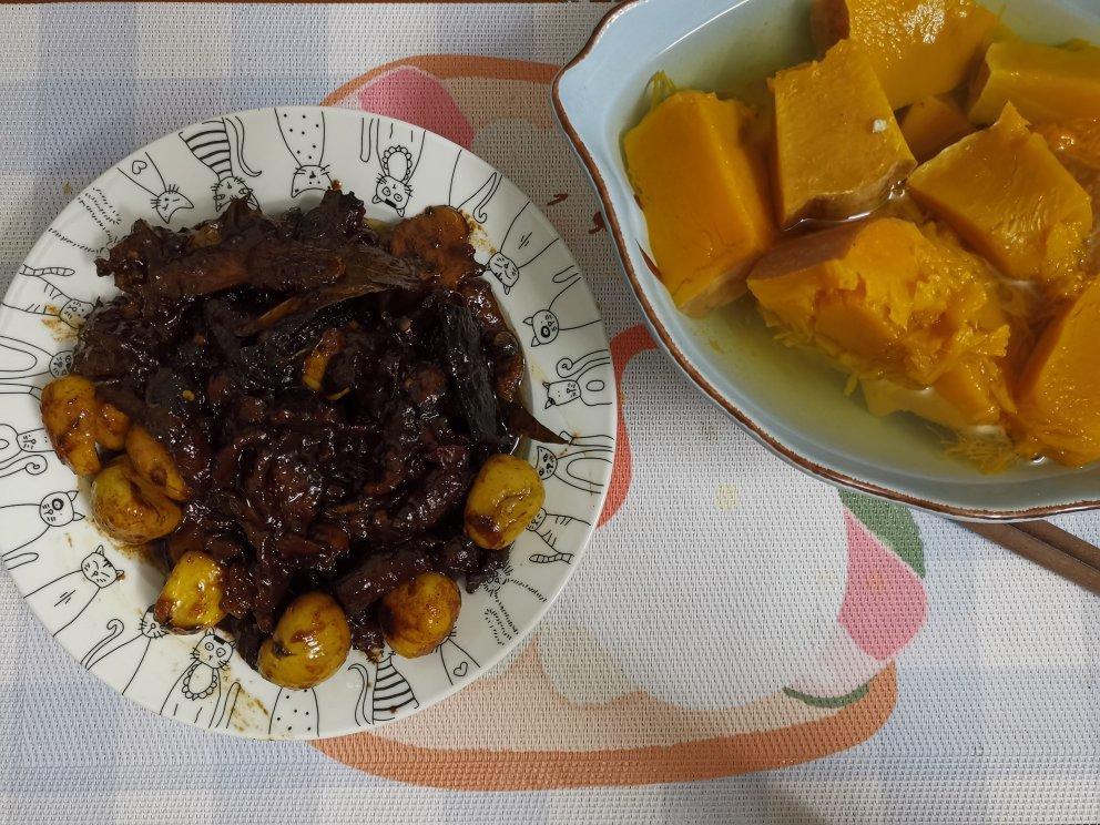 板栗烧牛肉