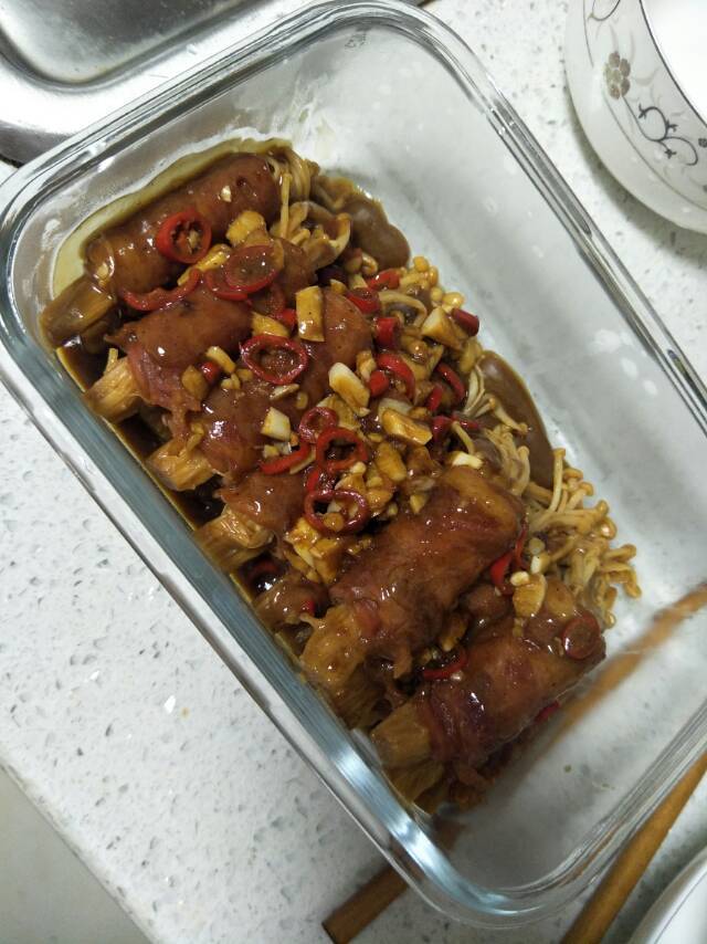 金针菇培根卷