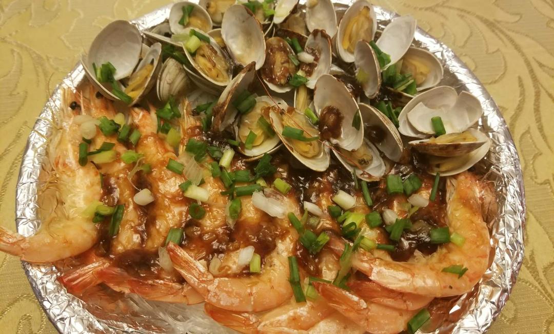 蒜蓉粉丝烤花甲虾