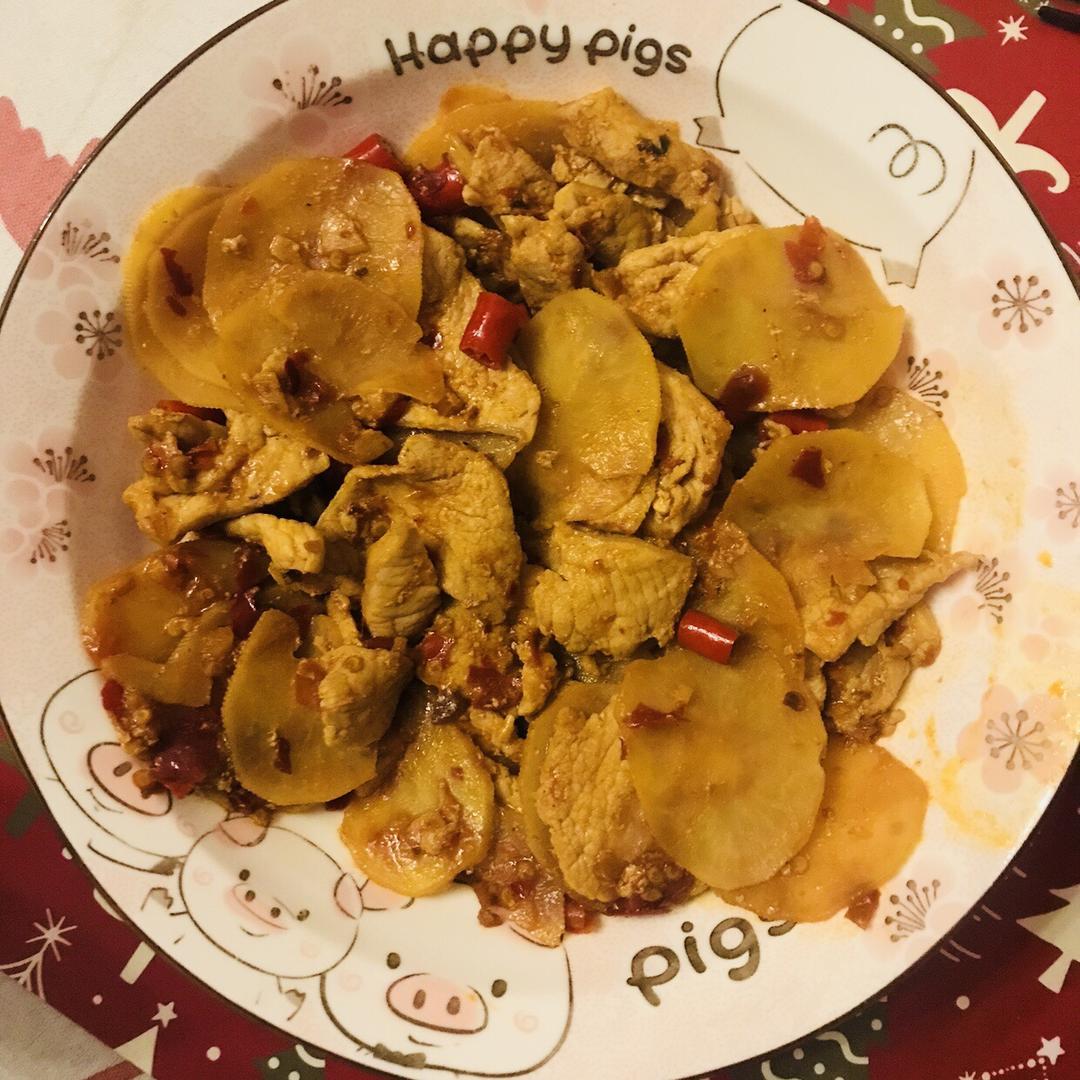土豆炒肉