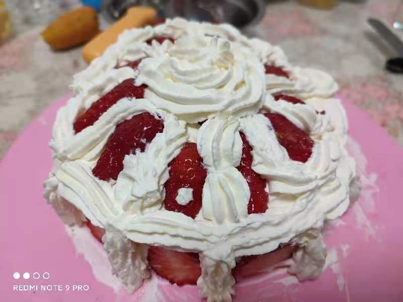 6寸 水果生日蛋糕 ——附带淡奶油打发程度