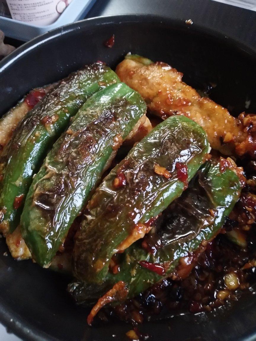 肉酿虎皮青椒