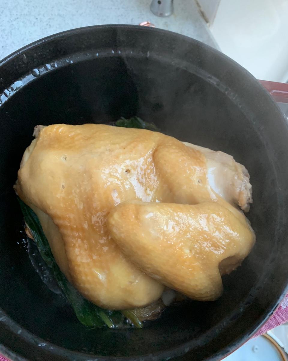 超级简单又好吃的烧鸡，珐琅锅版本