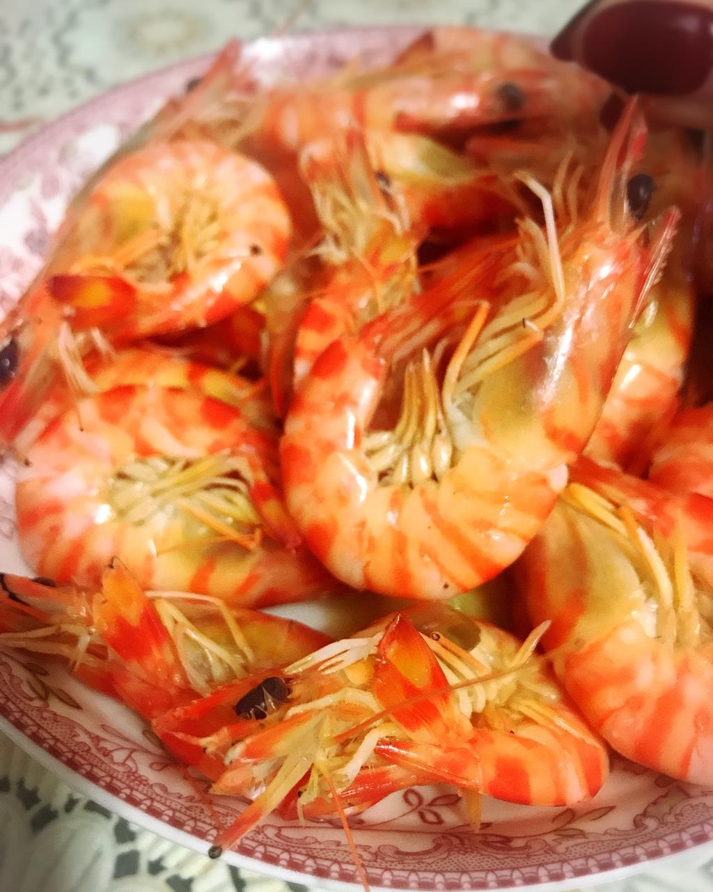 白灼斑节虾
