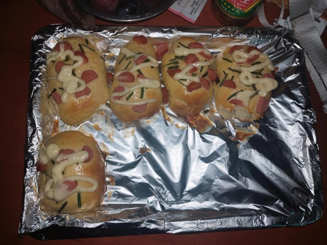 香葱火腿肉松面包