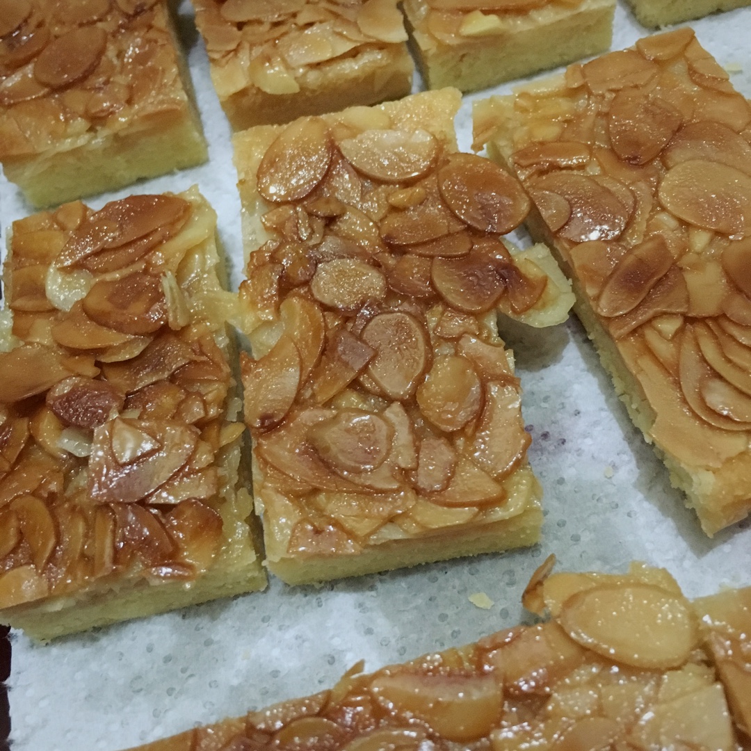 法式焦糖杏仁酥饼【果子学校减糖版适用28*28烤盘】