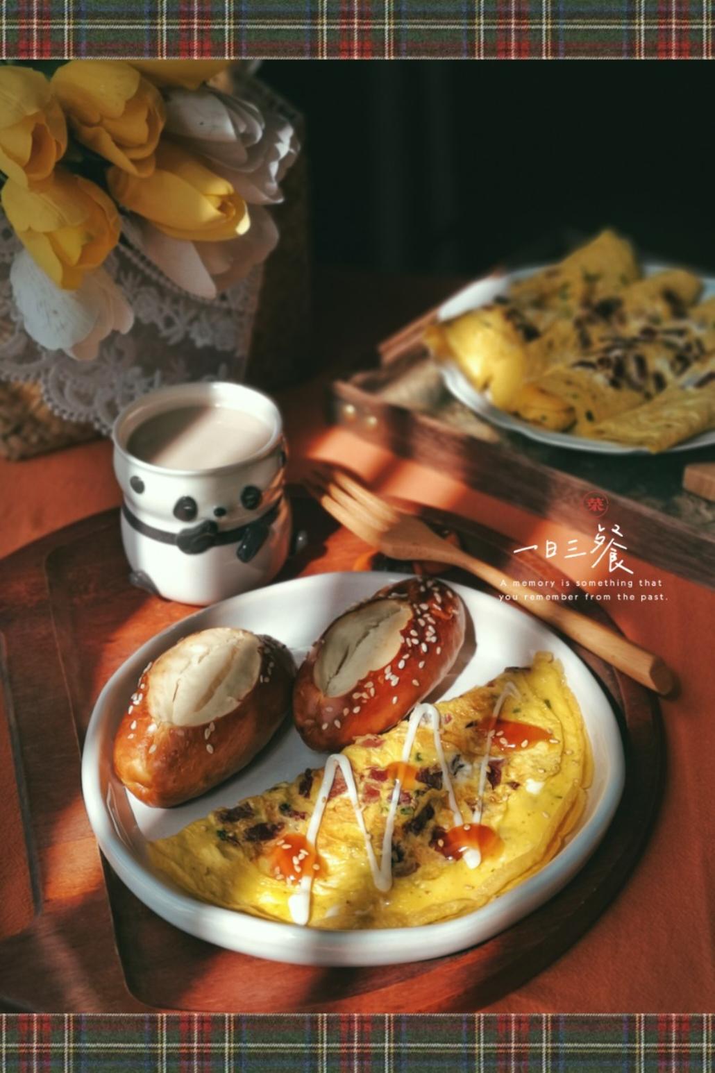 【快手早餐】摊个煎蛋饼沙拉🍳