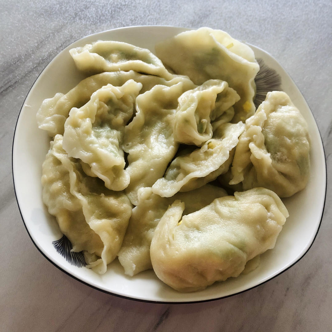 西葫芦鸡蛋虾仁三鲜饺子