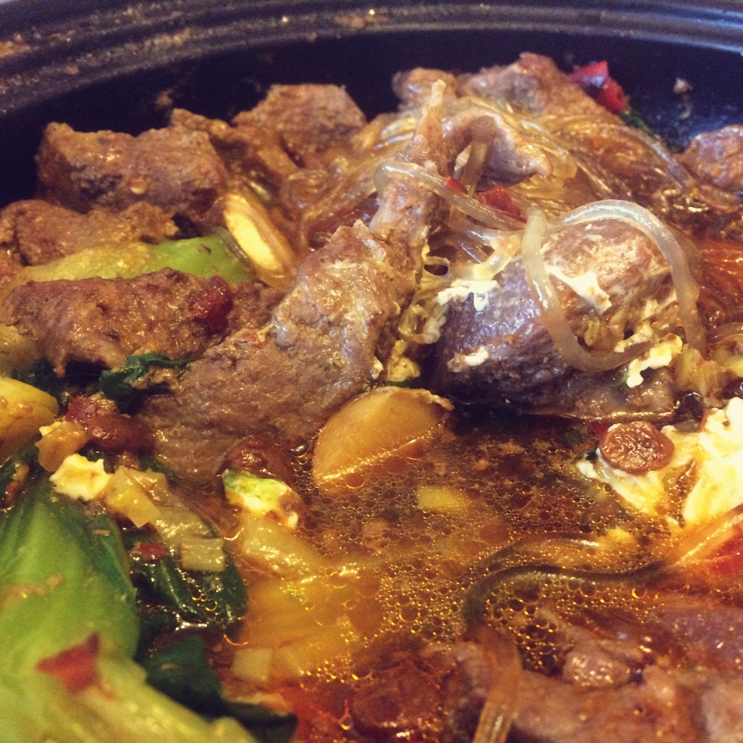 豆豉牛肉粉丝煲
