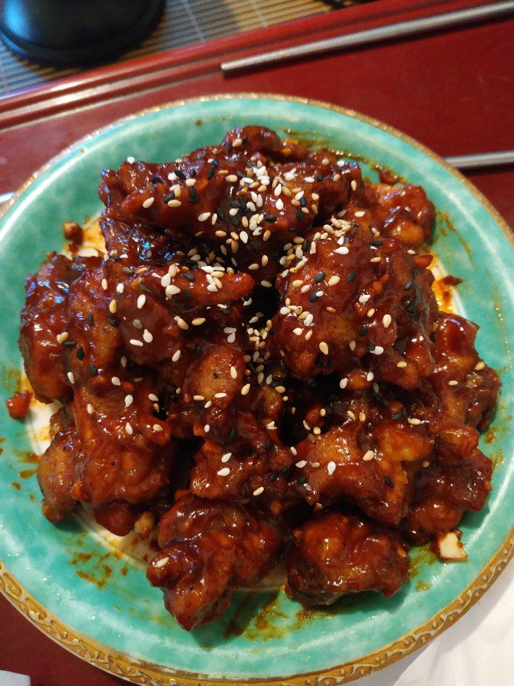 在家吃韩式炸鸡