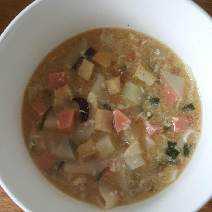 纯素旗花面