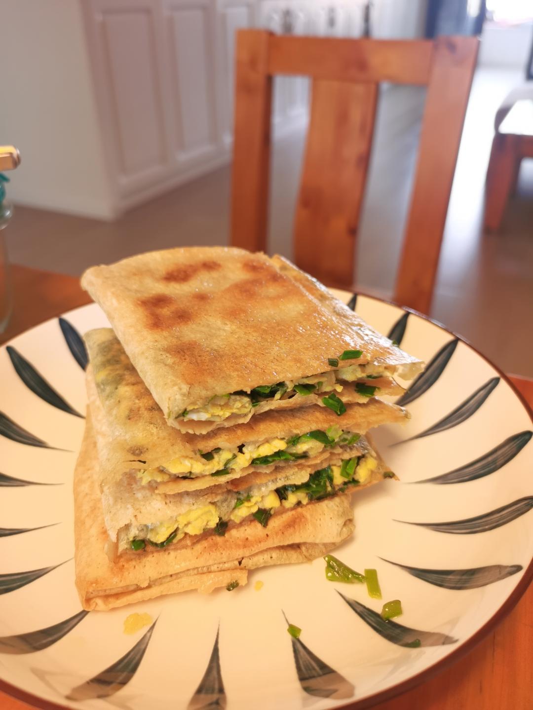 韭菜鸡蛋煎饼盒子