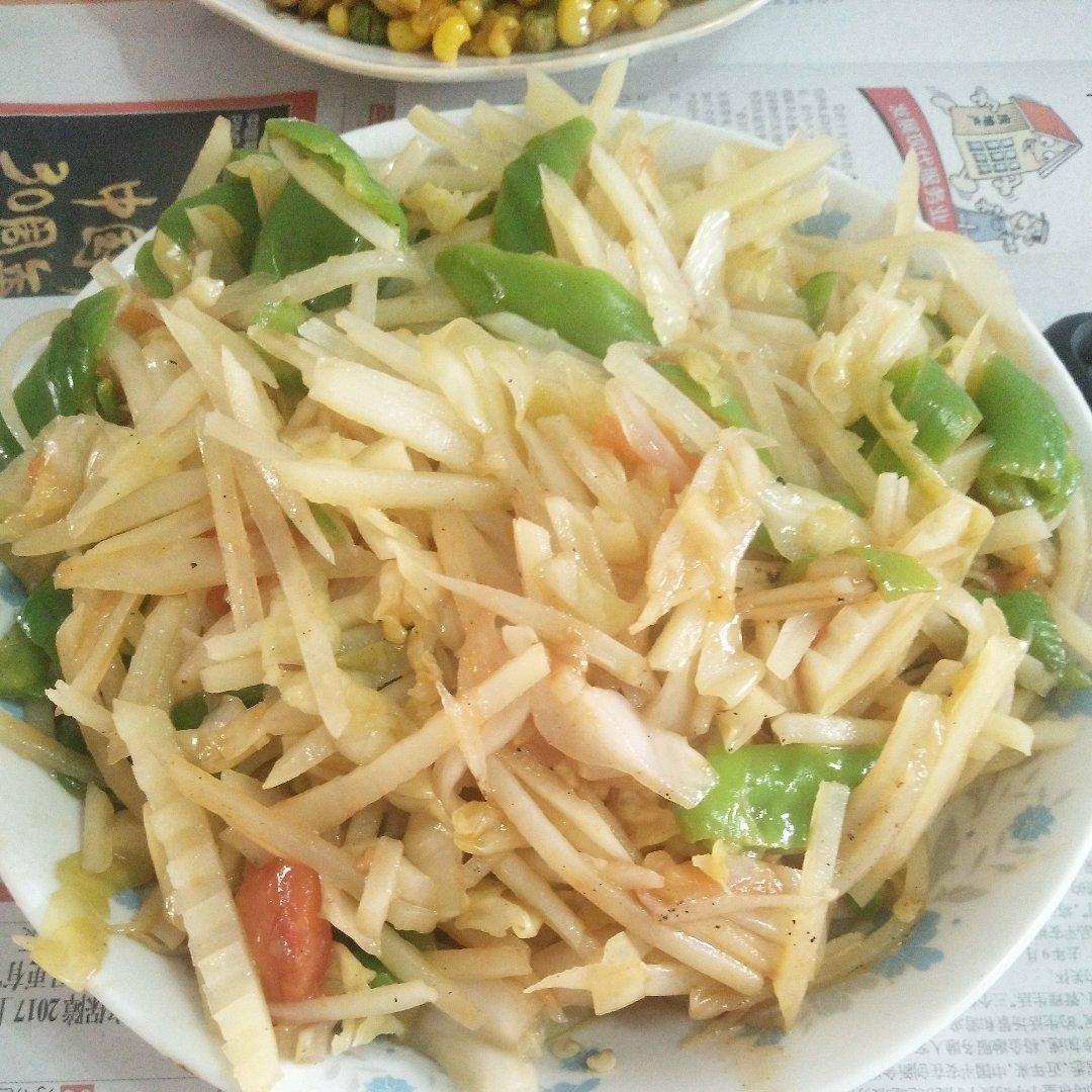 酸菜炒土豆丝
