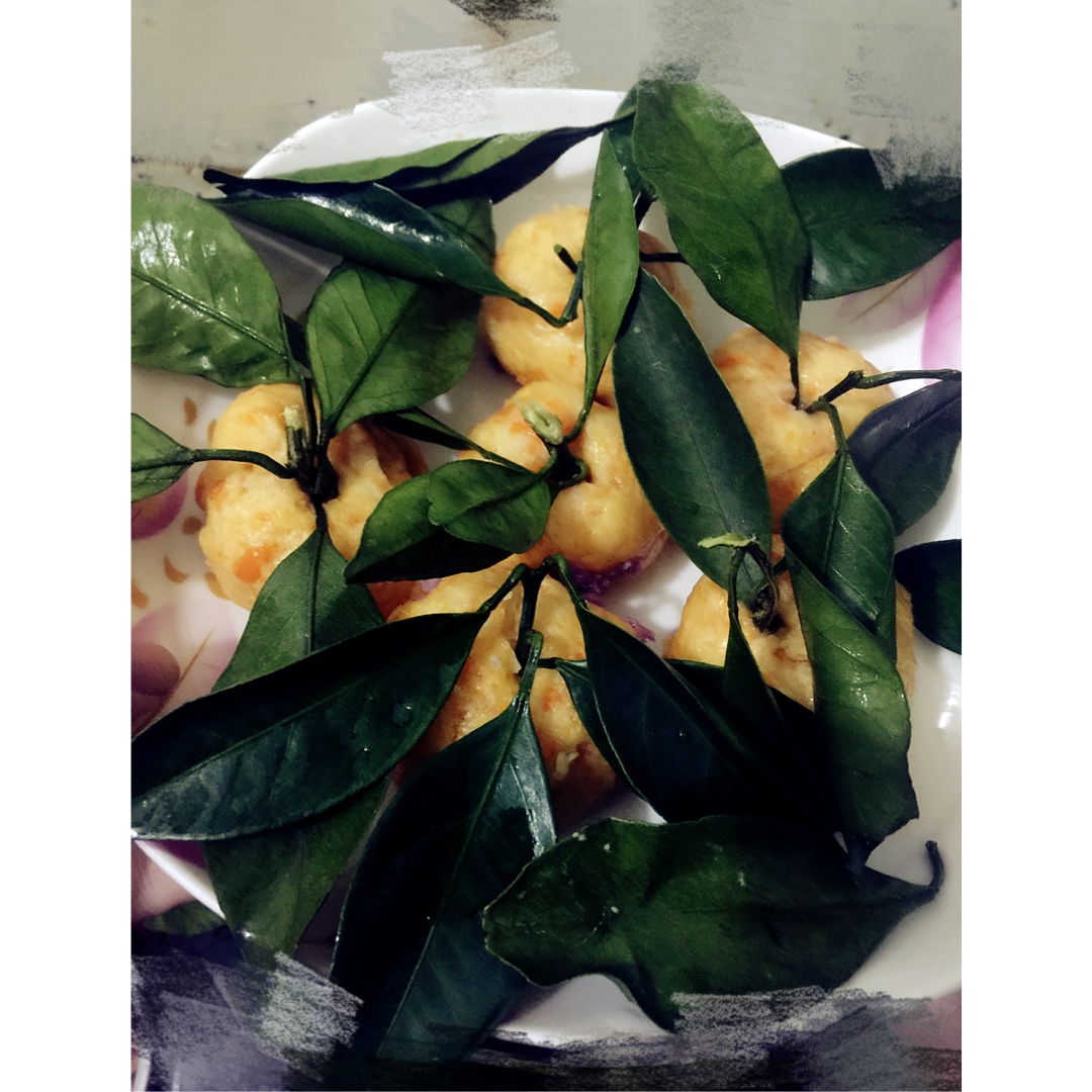 diy面食～橘子馒头