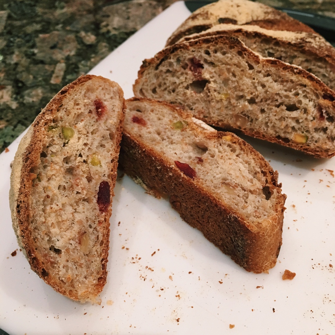 全麦核桃包～软欧包