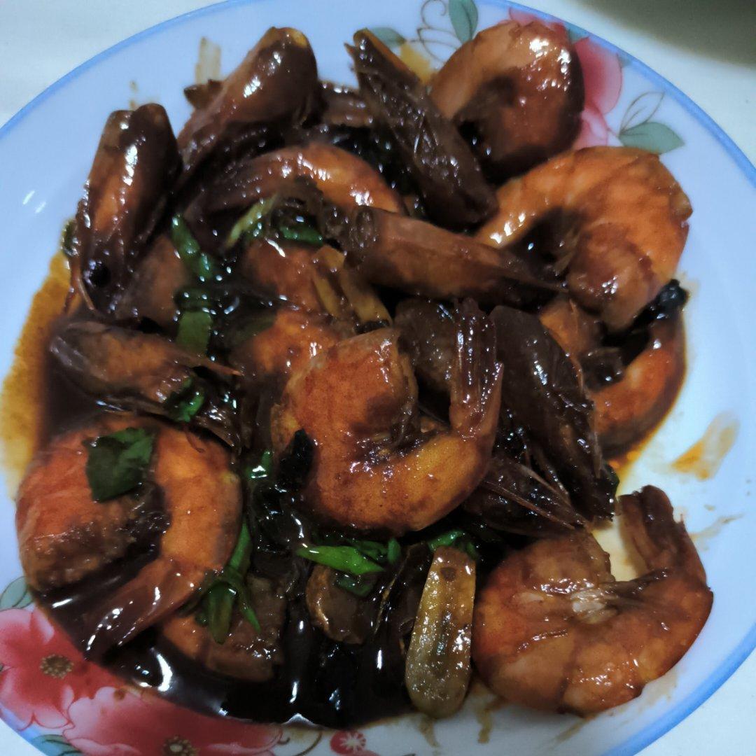 家庭版油焖大虾