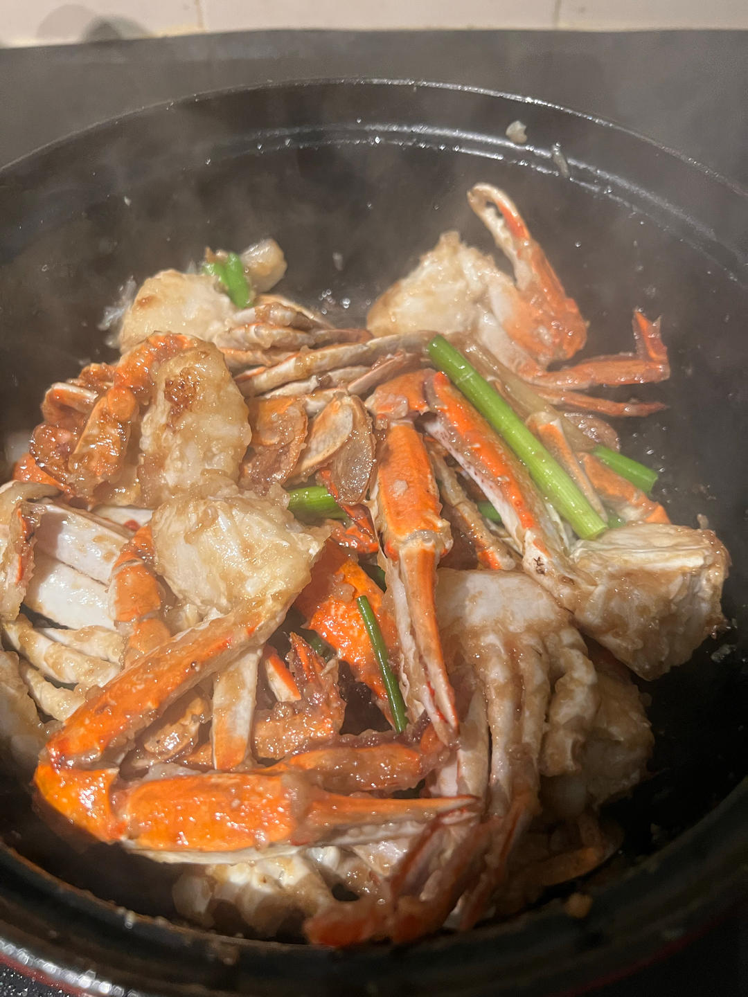 锅气十足🔥姜葱炒蟹