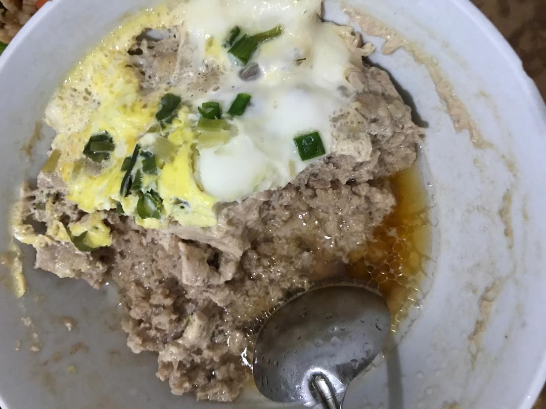 肉饼蒸蛋，懒人菜,简单又美味