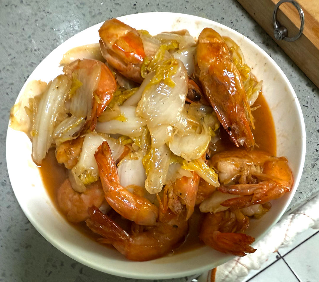 【经典鲁菜】大虾烧白菜