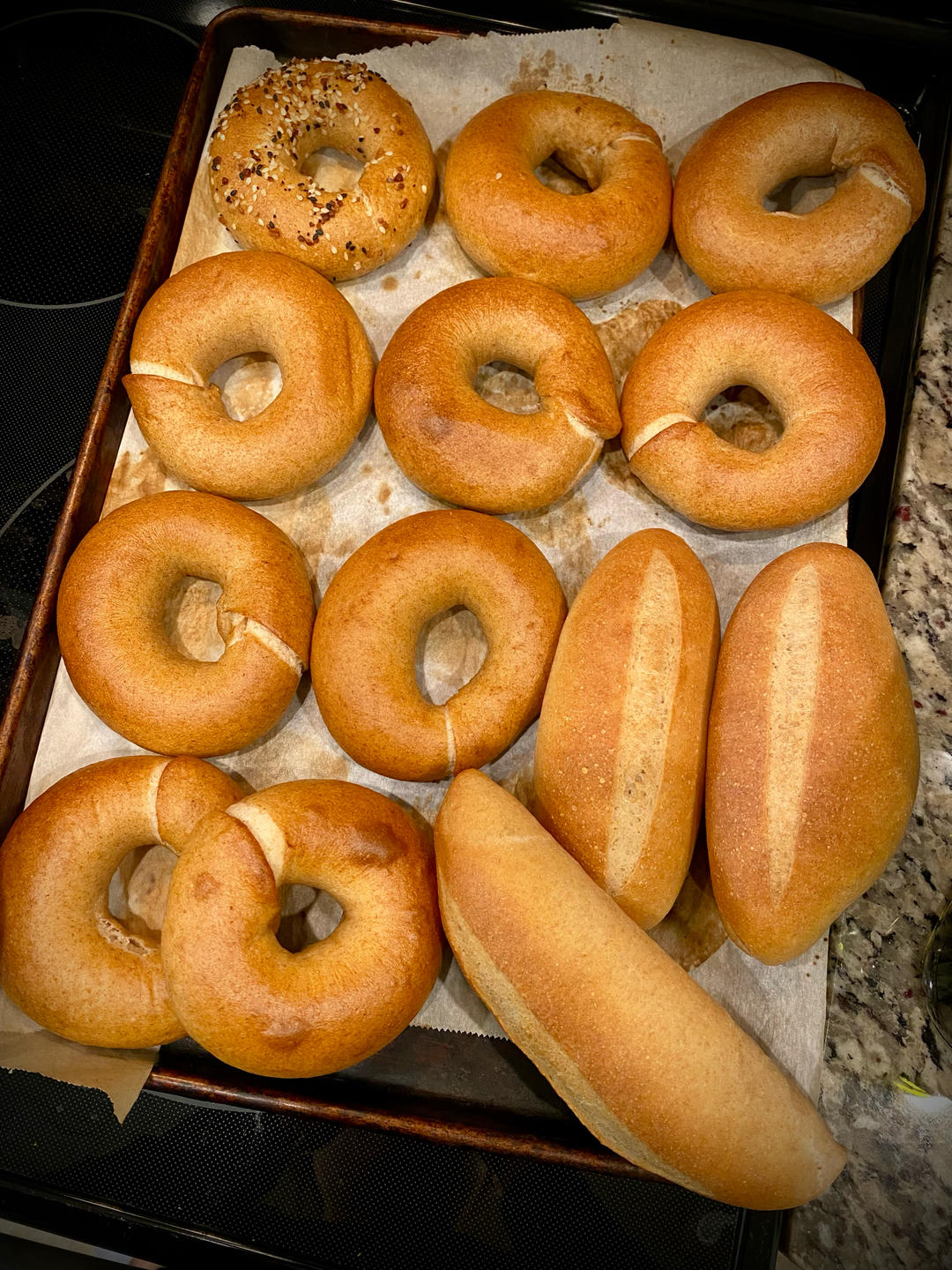 天然酵种全麦贝果