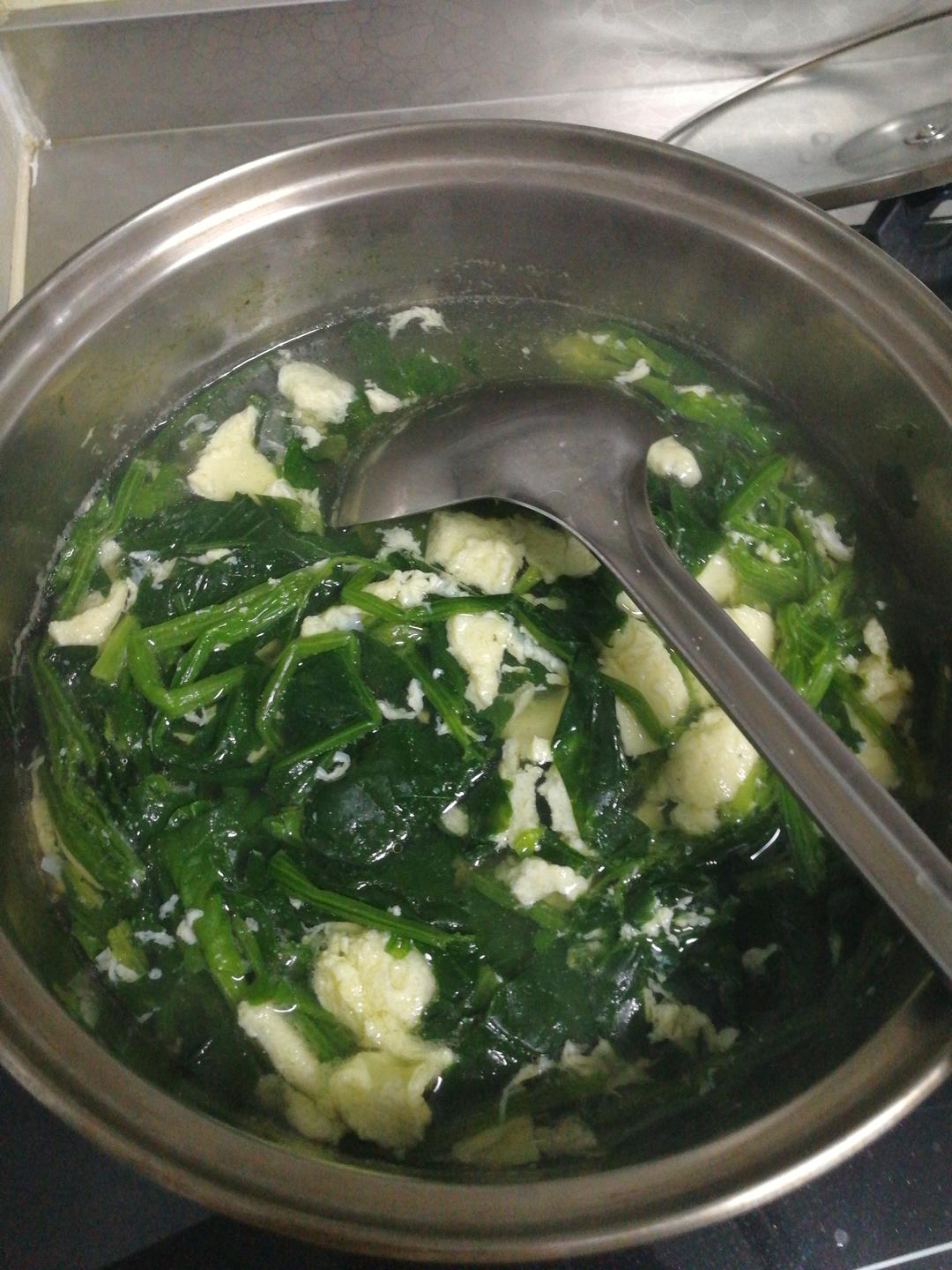 手机用户1895t81h做的菠菜鸡蛋汤