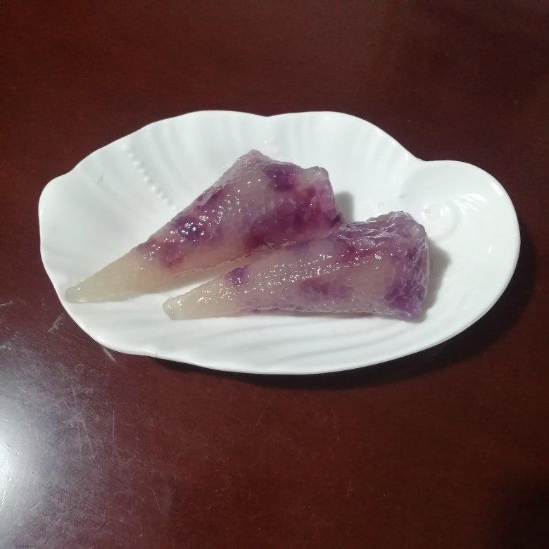 易消化的紫薯西米水晶粽子（包粽子统一手法）
