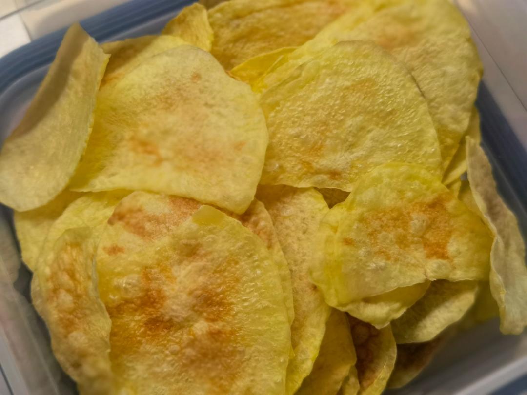 超级简单的微波炉薯片