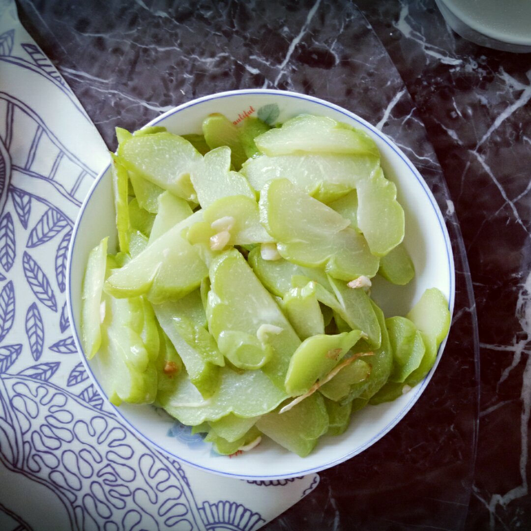 垣小等做的清炒佛手瓜