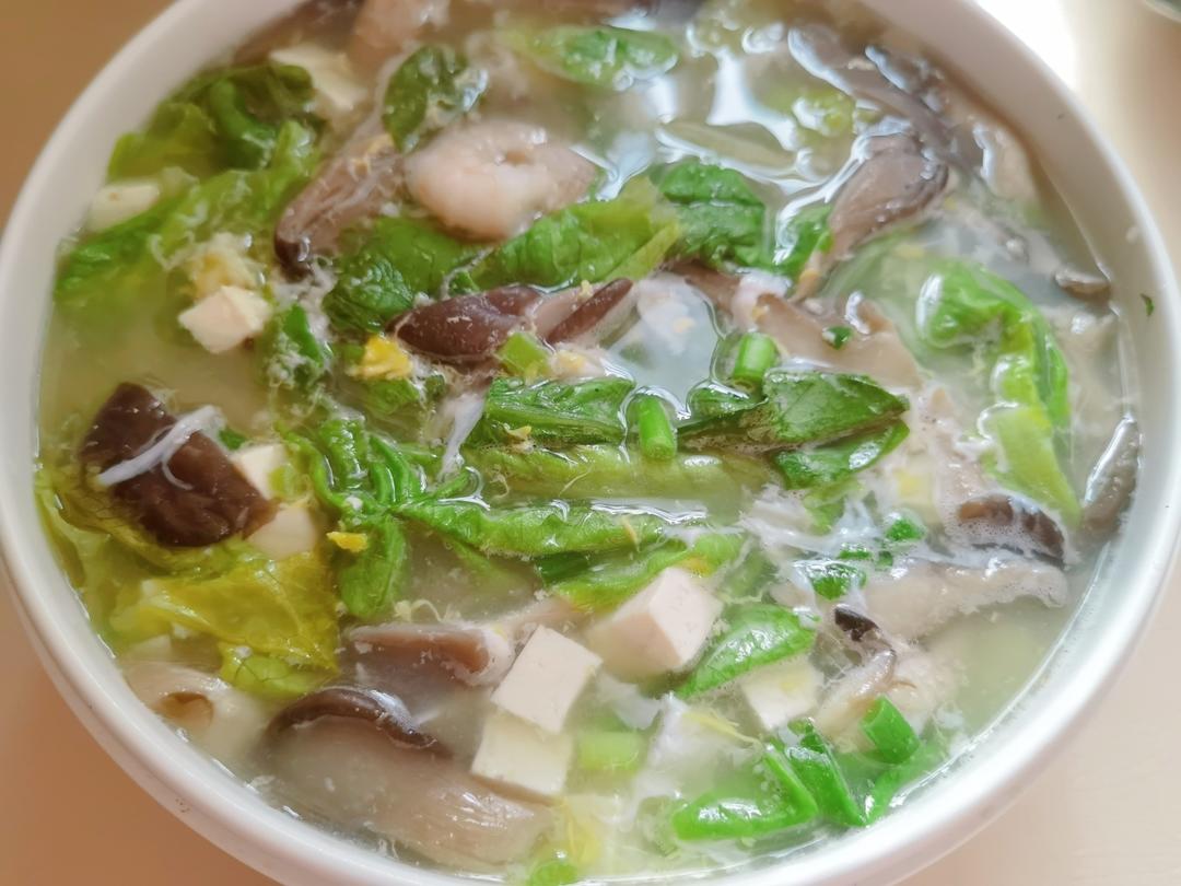 虾仁白菜豆腐减脂汤