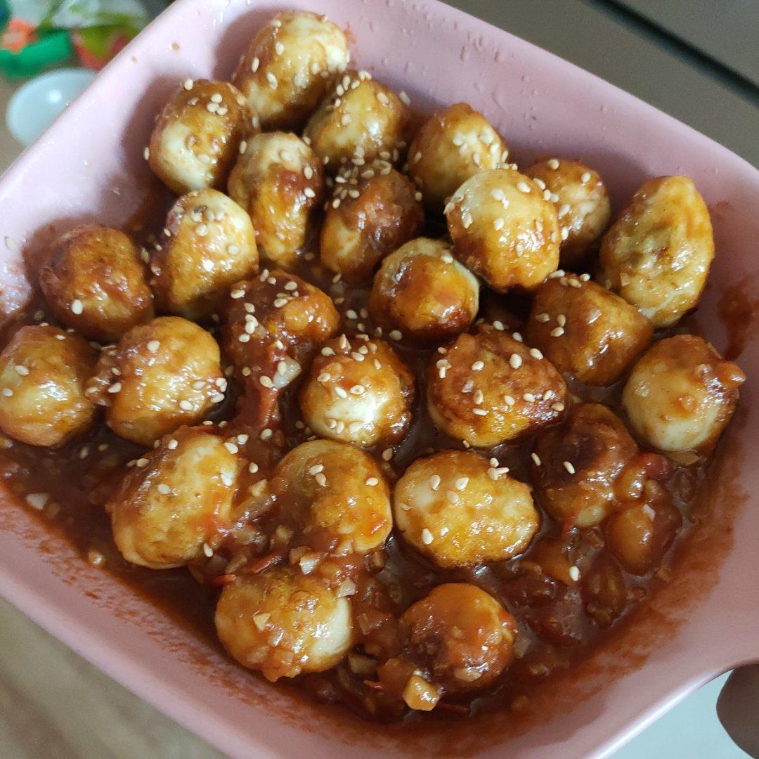 茄汁虎皮鹌鹑蛋