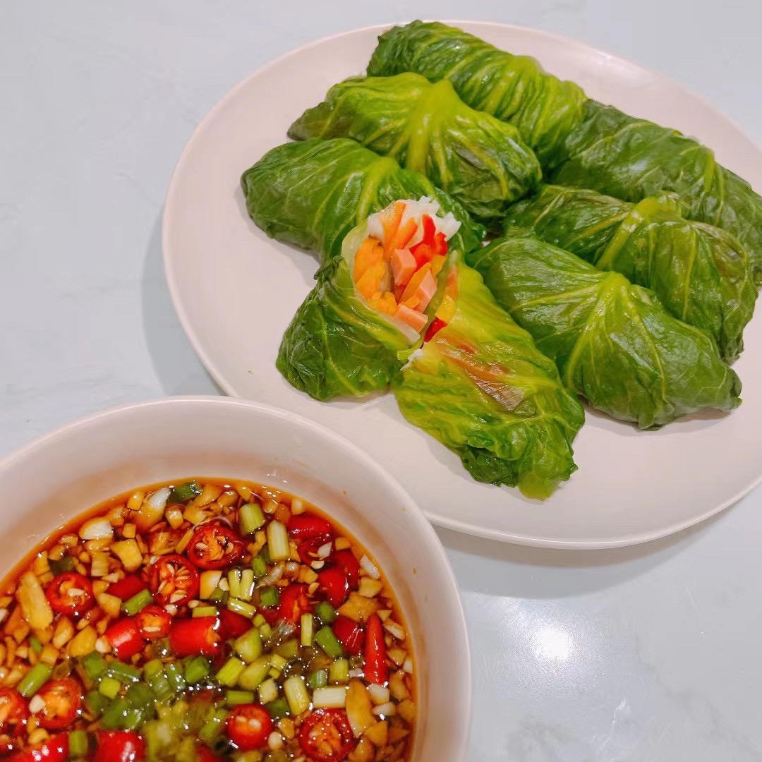 【拿肉都不换的【酱蘸生菜卷】,好吃不胖超健康!图片】歪歪桃桃_下厨