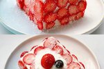 免烤箱❗高颜值🔥草莓酸奶伪蛋糕～低卡美味
