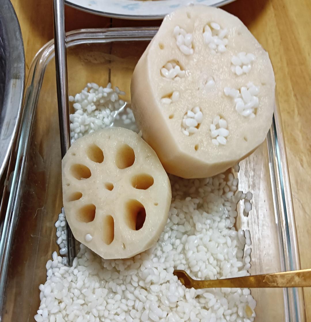桂花糯米糖藕（上色技巧）