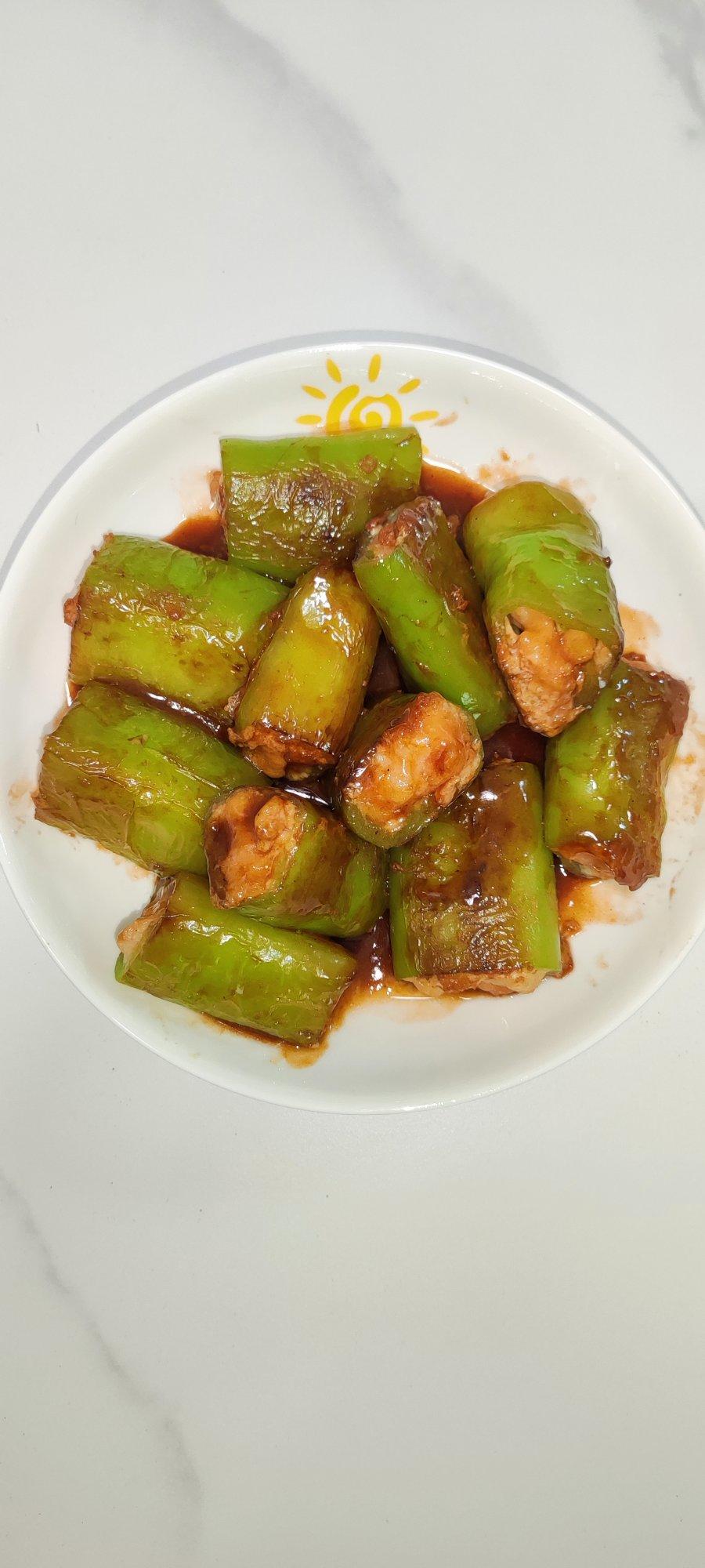 超下饭的青椒酿虾滑