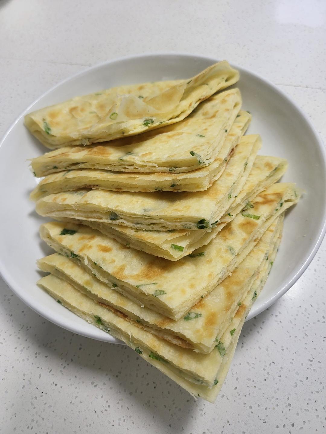 简单易学发面葱花烙饼