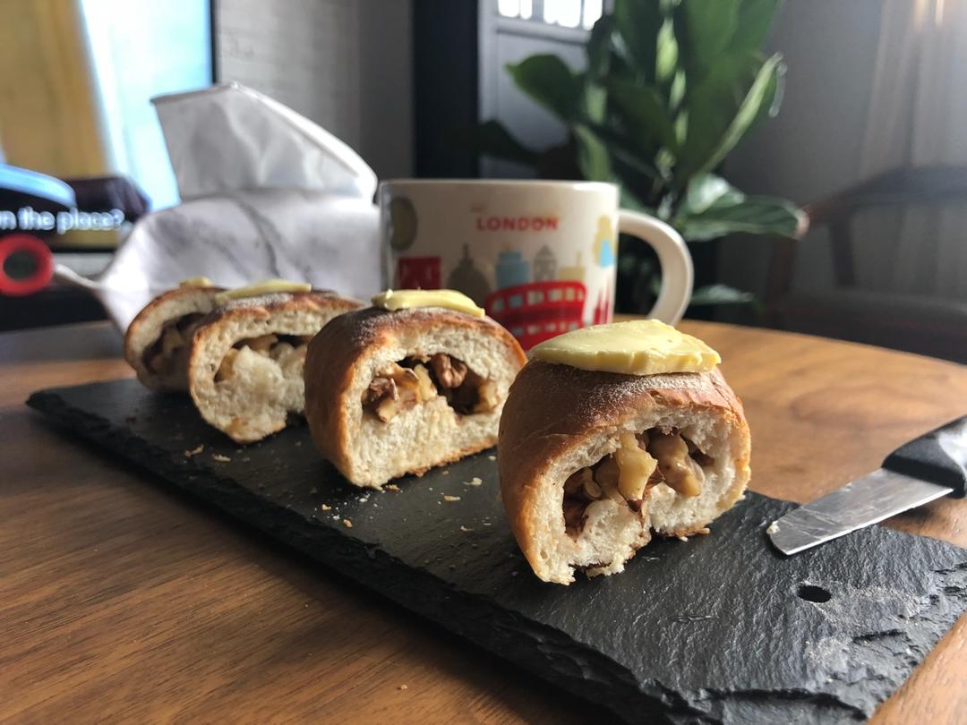 全麦核桃包～软欧包