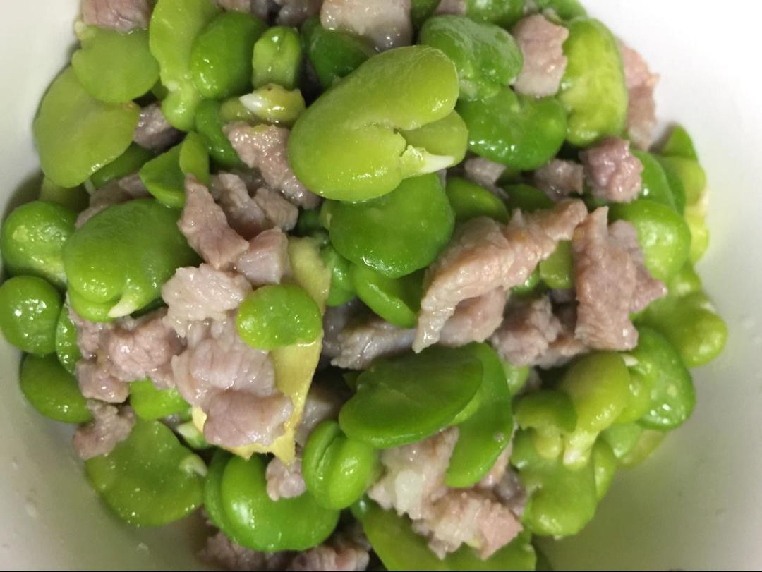 菜谱 蚕豆炒肉         蚕豆瓣儿,肉丝                   用料