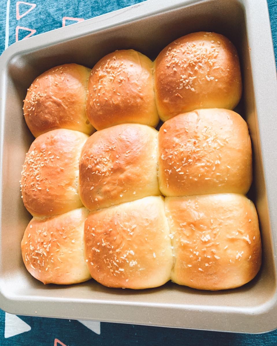 鲜奶油小餐包（一次发酵）