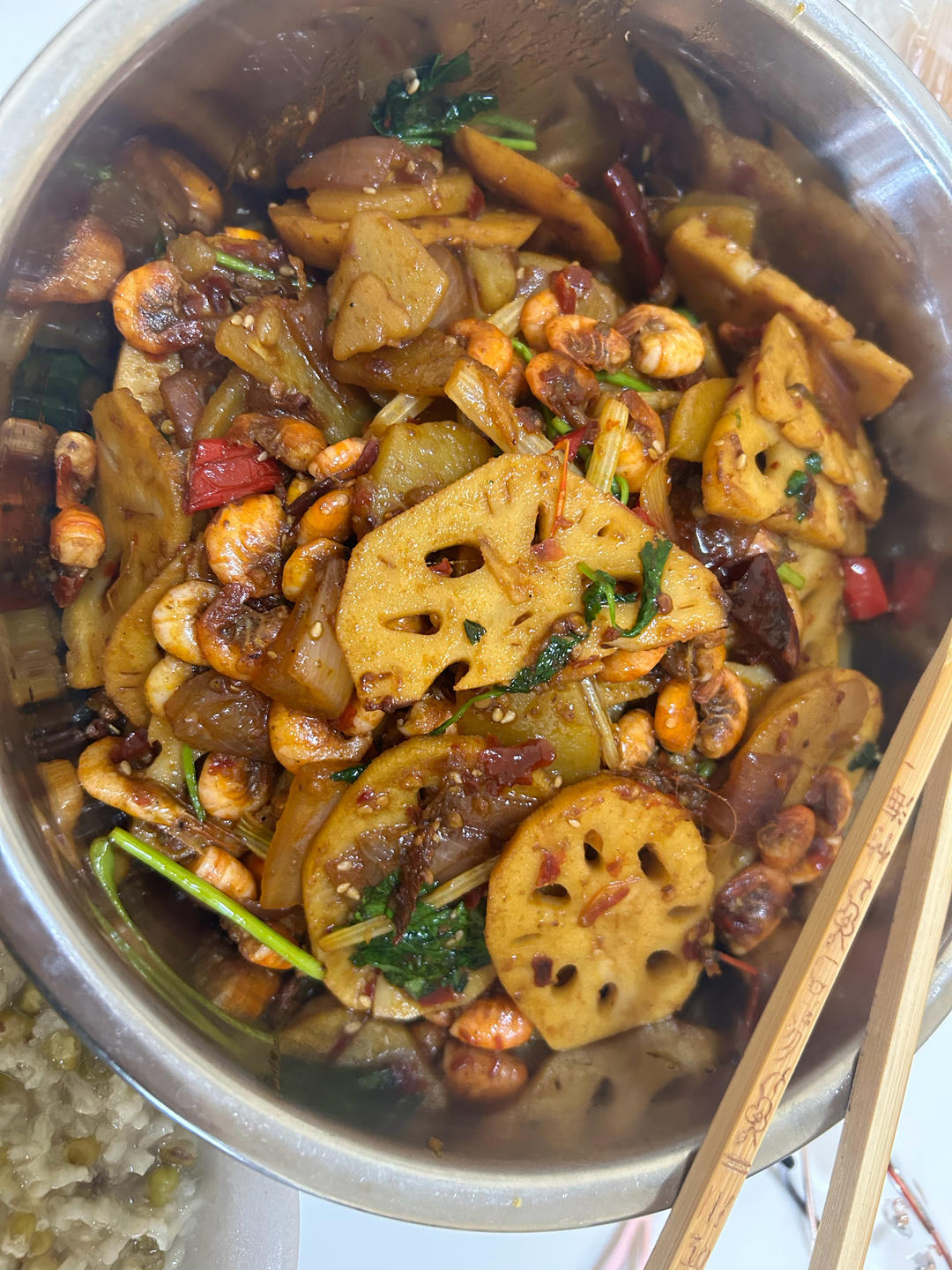 香辣干锅虾（下饭菜）