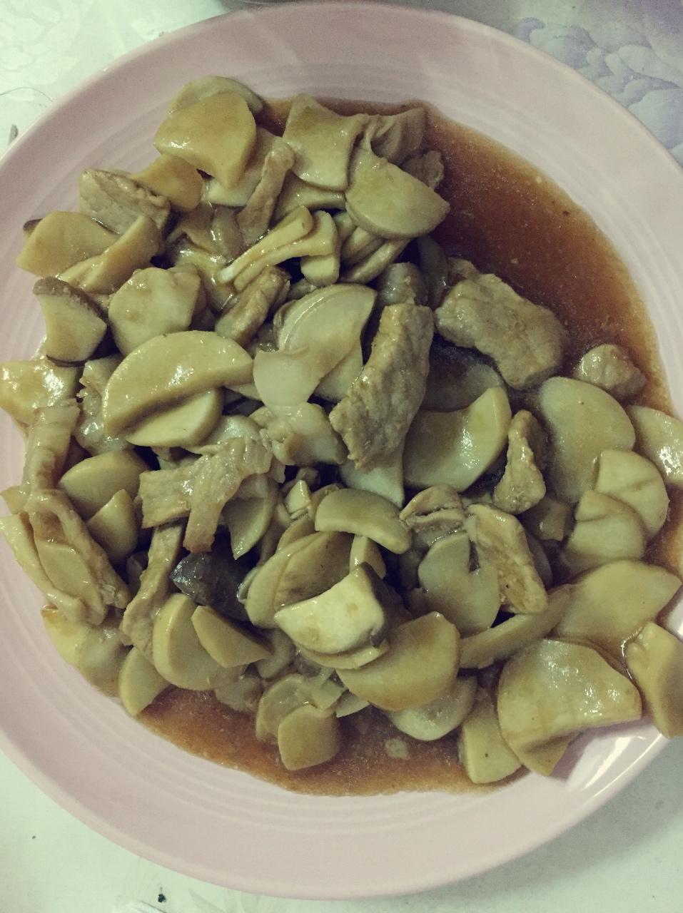 杏鲍菇炒肉片