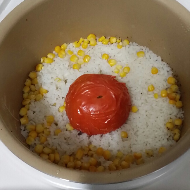 电饭煲番茄拌饭