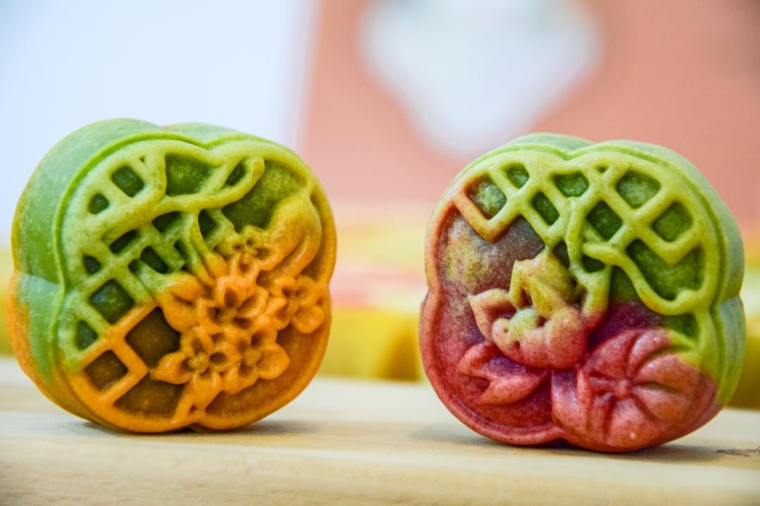 逆天好看！😍国风彩色广式月饼