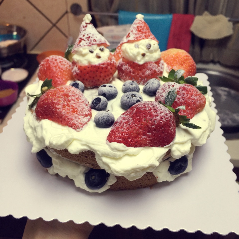 圣诞呆萌裸蛋糕